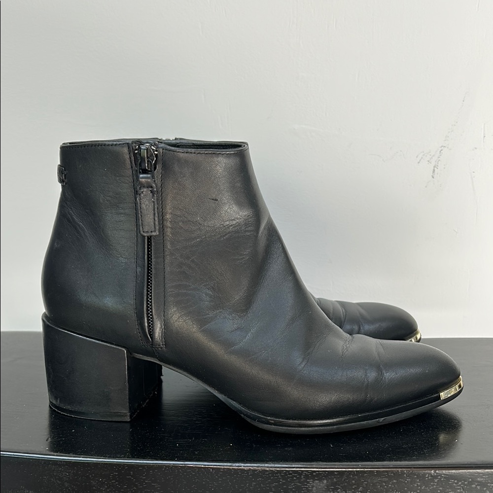 Cole Haan Black Leather Ankle Boots